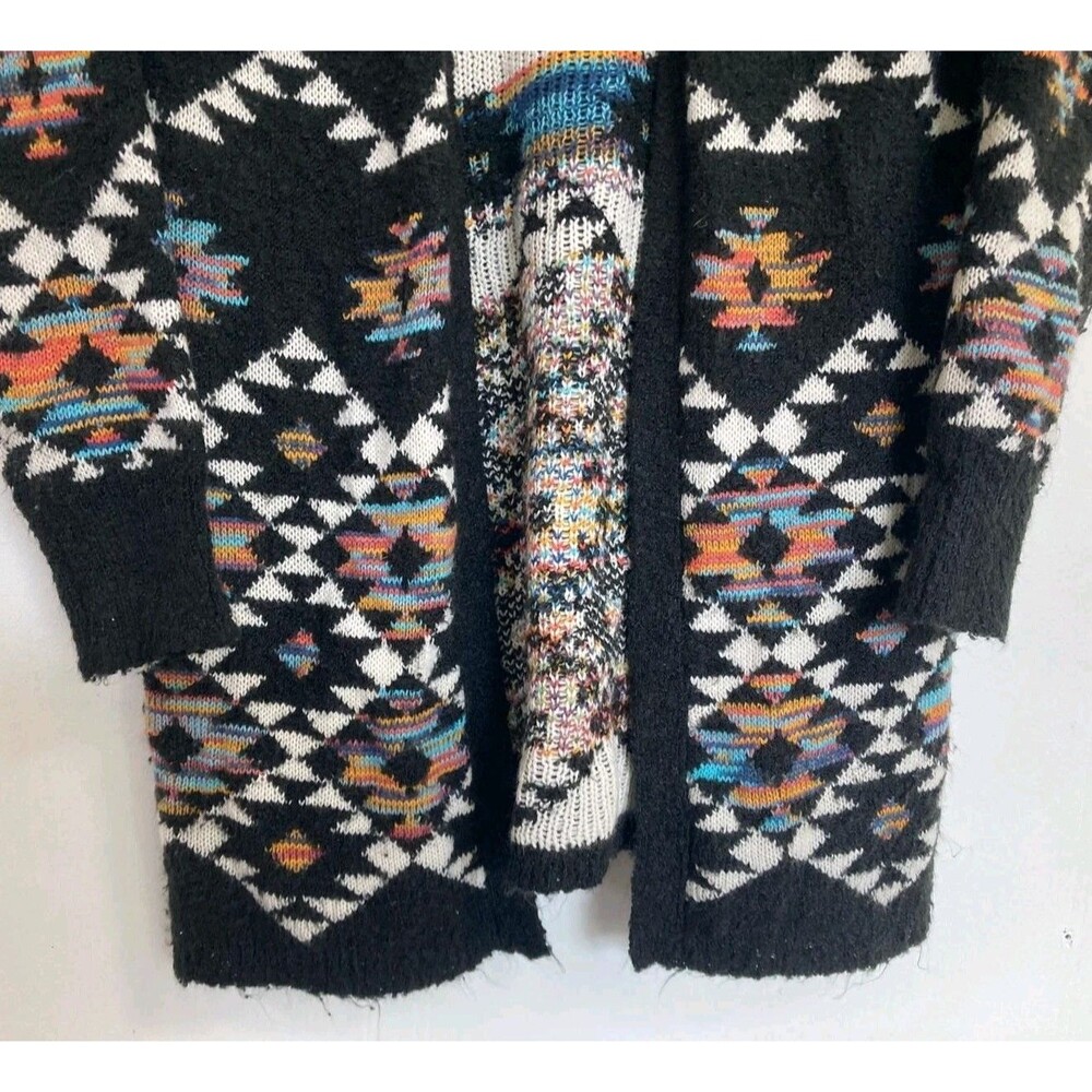 No Boundaries Cardigan Womens L Sweater Boho Native Southwestern Granola Duster - Picture 4 of 9